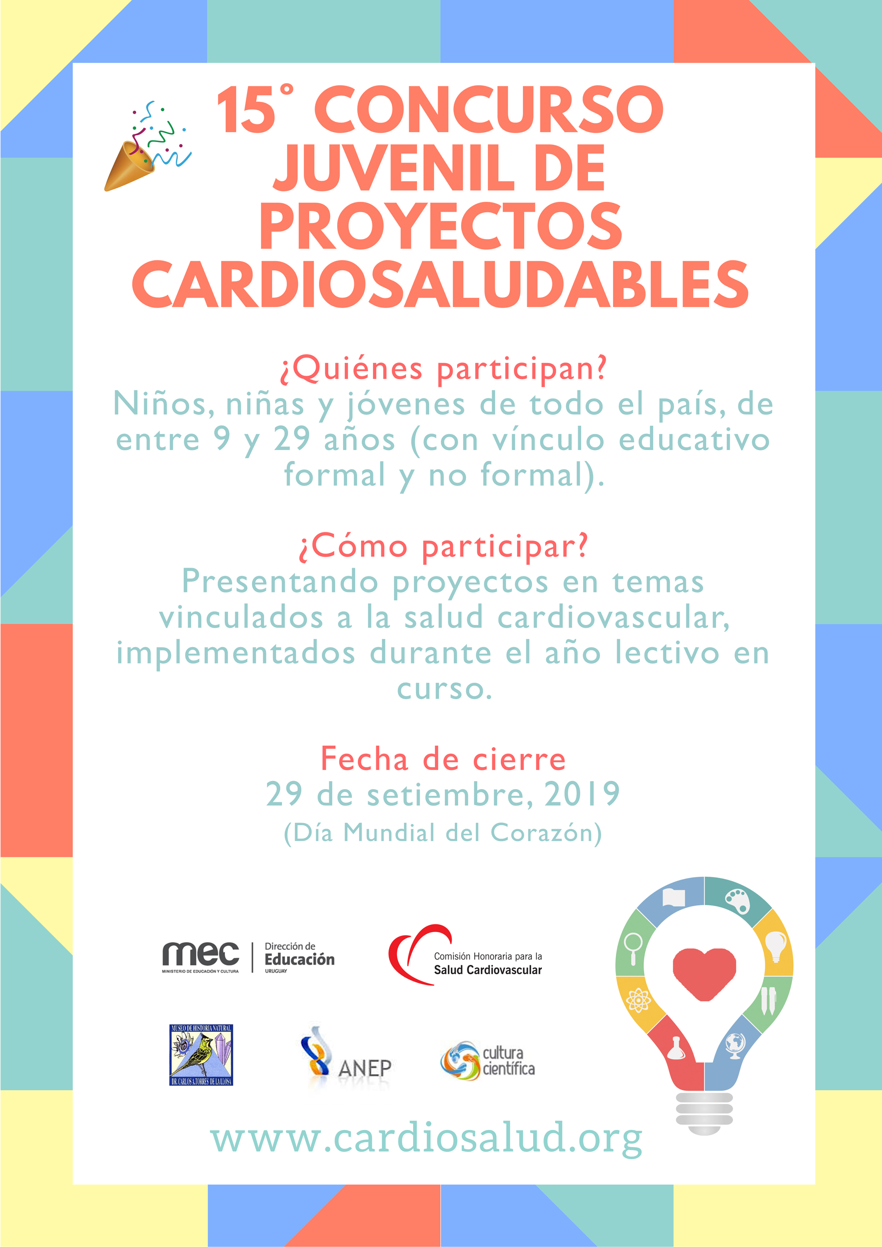 Se lanza el 15° Concurso Juvenil de Proyectos Cardiosaludables