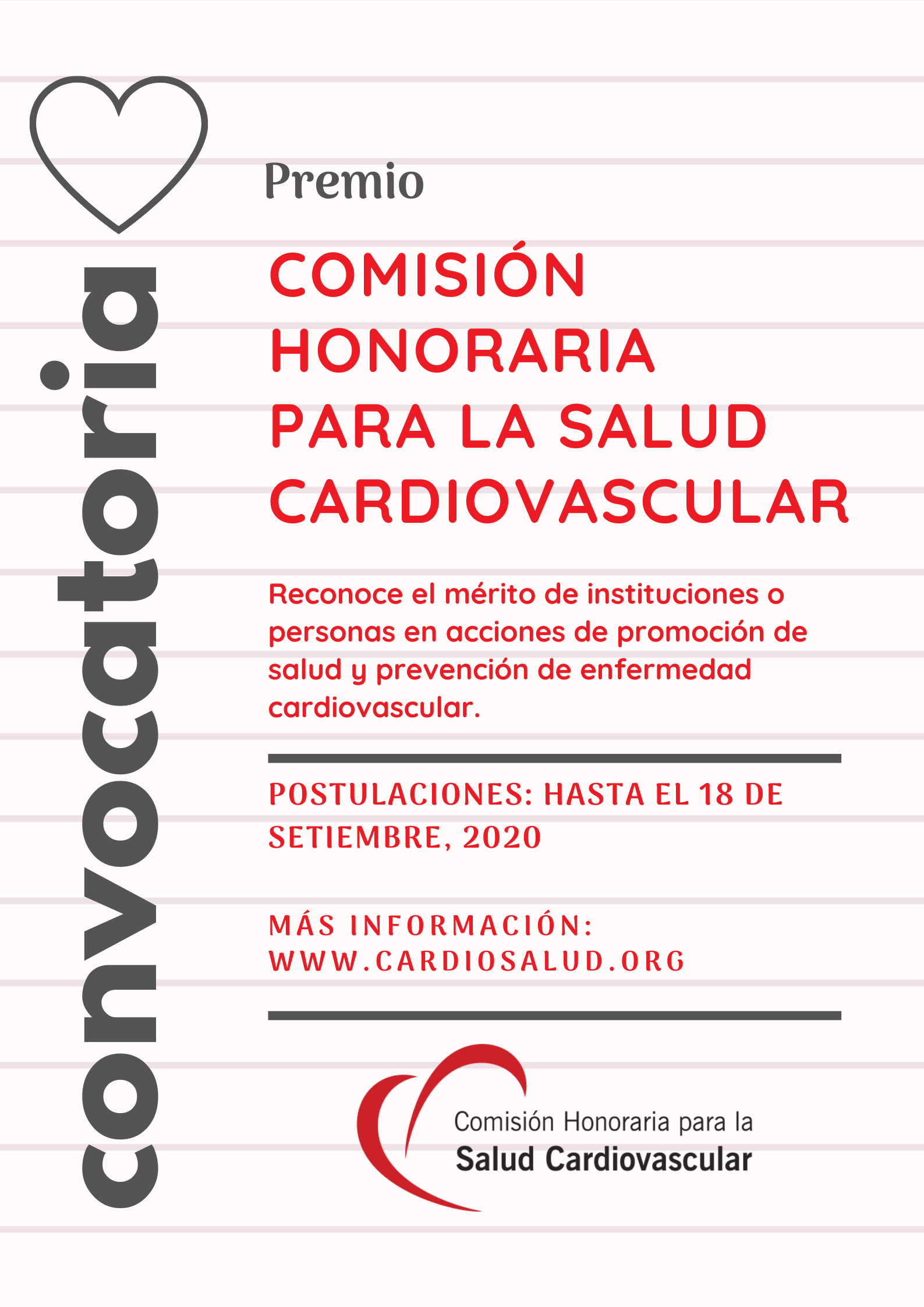 Premio «Comisión Honoraria para la Salud Cardiovascular» 2020