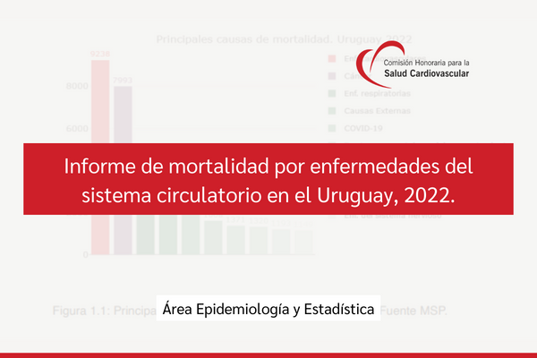 Informe de mortalidad por enfermedades del sistema circulatorio en el Uruguay, 2022.