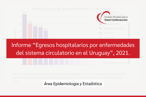 Informe «Egresos hospitalarios por enfermedades del sistema circulatorio en el Uruguay» 2021.