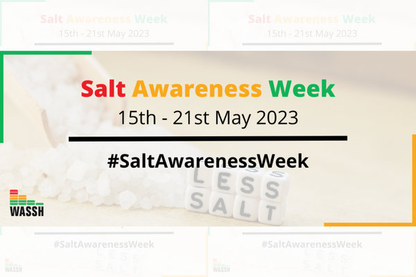 Cambio de fecha para la Semana de Sensibilización sobre el Consumo de Sal.